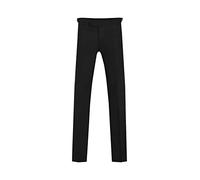 Dobell Mens Black Tuxedo Trousers Slim Fit Satin Side Stripe-34S
