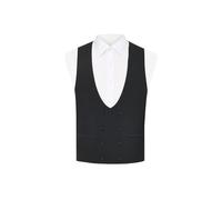 Dobell Mens Black Tuxedo Waistcoat Regular Fit Double Breasted-L (42-44in)