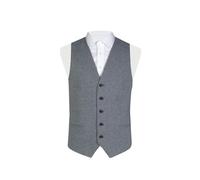 Dobell Mens Blue Donegal Tweed Waistcoat Regular Fit-XL (46-48in)