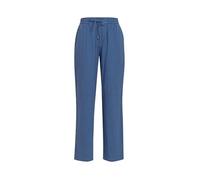 Dobell Mens Blue Trousers Lightweight Cotton Linen Blend Regular Fit Herringbone Detail-L