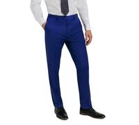 Dobell Mens Bright Blue Suit Trousers Regular Fit-34L