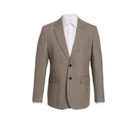 Dobell Mens Brown Herringbone Tweed Suit Jacket Regular Fit Wool Blend-56L