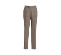 Dobell Mens Brown Herringbone Tweed Suit Trousers Regular Fit Wool Blend-42S