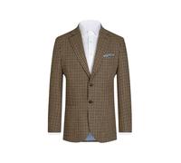 Dobell Mens Brown Houndstooth Tweed Jacket Regular Fit-58R