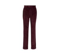 Dobell Mens Burgundy Corduroy Trousers Regular Fit 100% Cotton-38R
