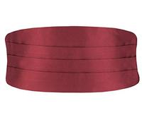 Dobell Mens Burgundy Cummerbund Regular Fit (28-42in)