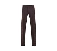 Dobell Mens Burgundy Donegal Tweed Trousers Regular Fit Wool Blend-36S