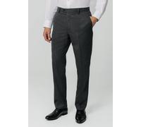 Dobell Men's Charcoal Puppytooth Check Suit Trousers | Size: 36S Dobell Charcoal 36S