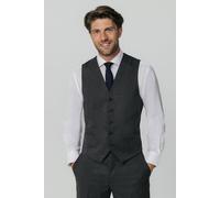 Dobell Men's Charcoal Puppytooth Check Waistcoat | Size: Medium Dobell Charcoal M