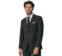 Dobell Mens Charcoal Suit Jacket Regular Fit Puppytooth Check