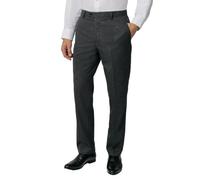 Dobell Mens Charcoal Suit Trousers Regular Fit Puppytooth Check-44S