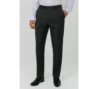 Dobell Men's Charcoal Windowpane Suit Trousers | Size: 38S Dobell Charcoal 38S
