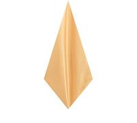 Dobell Mens Dark Gold Pocket Square Handkerchief Dupion Satin-Feel Fabric