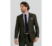 Dobell Men's Dark Green Twill Suit Jacket | Size: 42S Dobell Dark Green 42S