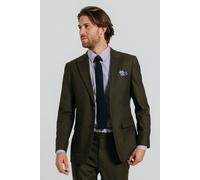 Dobell Men's Dark Green Twill Suit Jacket | Size: 44R Dobell Dark Green 44R