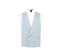 Dobell Mens Duck Egg Blue Morning Suit Wedding Waistcoat Regular Fit Shawl Lapel Double Breasted-2XL (50-52in)