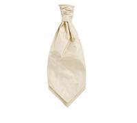 Dobell Mens Gold Cravat Dupion Satin-Feel Pre-Tied