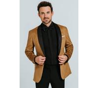 Dobell Men's Gold Paisley Velvet 2 Piece Tuxedo | Size: 52R Dobell Gold 52R