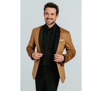 Dobell Men's Gold Paisley Velvet Tuxedo Jacket | Size: 48R Dobell Gold 48R
