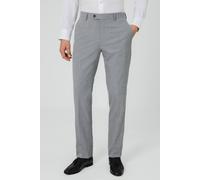 Dobell Men's Grey/Blue Check Suit Trousers in Grey | Size: 34R Dobell Grey 34R