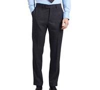 Dobell Mens Grey Donegal Tweed Trousers Regular Fit Wool Blend-50R