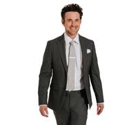 Dobell Mens Grey Suit Jacket Regular Fit-60R