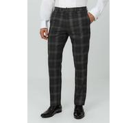 Dobell Men's Grey Tartan Check Trousers | Size: 42R Dobell Grey 42R