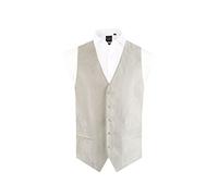 Dobell Mens Ivory Paisley Waistcoat Regular Fit 5 Button Wedding-M (38-40in)