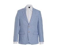 Dobell Mens Light Blue Jacket Lightweight Linen Cotton Blend Regular Fit-58S
