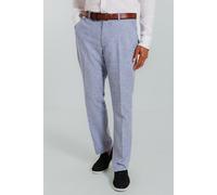 Dobell Men's Light Blue Linen Suit Trousers | Size: 42R Dobell Light Blue 42R