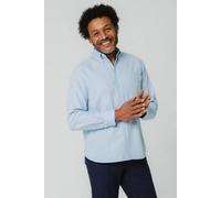 Dobell Men's Light Blue Oxford Shirt | Size: Large Dobell Light Blue L