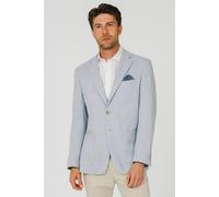 Dobell Men's Light Blue Textured Weave Jacket | Size: 40R Dobell Light Blue 40R