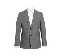 Dobell Mens Light Grey Check Suit Jacket Regular Fit-44S
