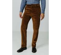 Dobell Men's Mid Brown Corduroy Casual Trousers | Size: 38R Dobell Brown 38R