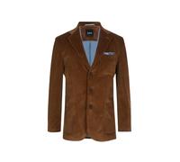 Dobell Mens Mid Brown Corduroy Jacket Regular Fit 100% Cotton Patch Pockets-44R