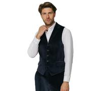 Dobell Mens Navy Corduroy Waistcoat Regular Fit 100% Cotton-2XL (50-52in)