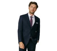 Dobell Mens Navy Donegal Tweed Jacket Regular Fit Notch Lapel