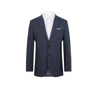 Dobell Mens Navy Puppytooth Check Jacket Regular Fit-60R