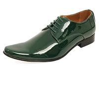 Dobell Mens Racing Green Dress Shoes Patent Contemporary Style Laced-6