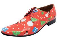 Dobell Mens Red Christmas Festive Fun Christmas Novelty Shoes-10