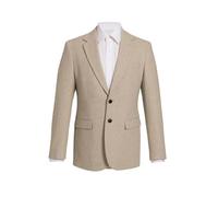 Dobell Mens Stone Twill Tweed Suit Jacket Regular Fit Wool Blend-52R Light Brown
