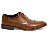 Dobell Mens Tan Derby Brogue Shoes-13