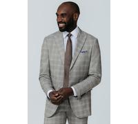 Dobell Men's Taupe Check Suit Jacket | Size: 38R Dobell Taupe 38R