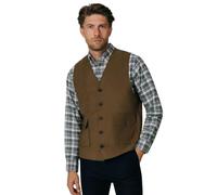 Dobell Mens Taupe Moleskin Waistcoat Regular Fit 100% Cotton-L (42-44in)