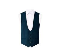 Dobell Mens Teal Waistcoat Regular Fit