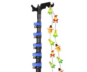 DOBEN 4.7-24 FT Carbon Fiber Telescoping Christmas Light Hanging Pole | 100% carbon fiber build, ultralight anti-corrosion, holiday decor, no ladder needed, universal tip fits various attachments
