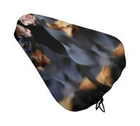 Doberman Bike Seat Cushion Waterproof Bicycle Seat Cover with Drawstring Comfort Dustproof Rain Proof Protection Bike Seat for Outdoor Most Bicycles Mountain Road Bikes