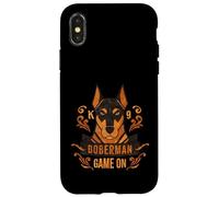 Doberman Bold Retro Style Case for iPhone X/XS