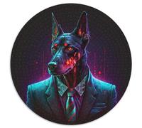Doberman Boss Jigsaw Puzzles for Adults 1000 Piece Difficult Puzzles for Adults Gift DIY Fun Suitable for Home Living Room Office Decoration 1000pcs (67.5x67.5cm)