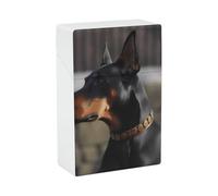 Doberman Cigarette Case - Portable Cigarette Box Lightweight Holder Case for Travel Waterproof Plastic Cigarettes Boxes Pocket Size Storage Box for 20 Cigarettes